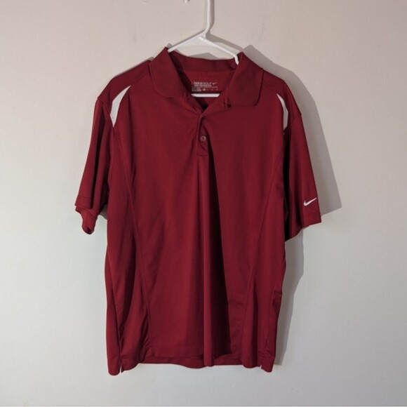 Nike Golf Tour Performance Dri Fit Red Polo Shirt Men's Size XL - Picture 1 of 5